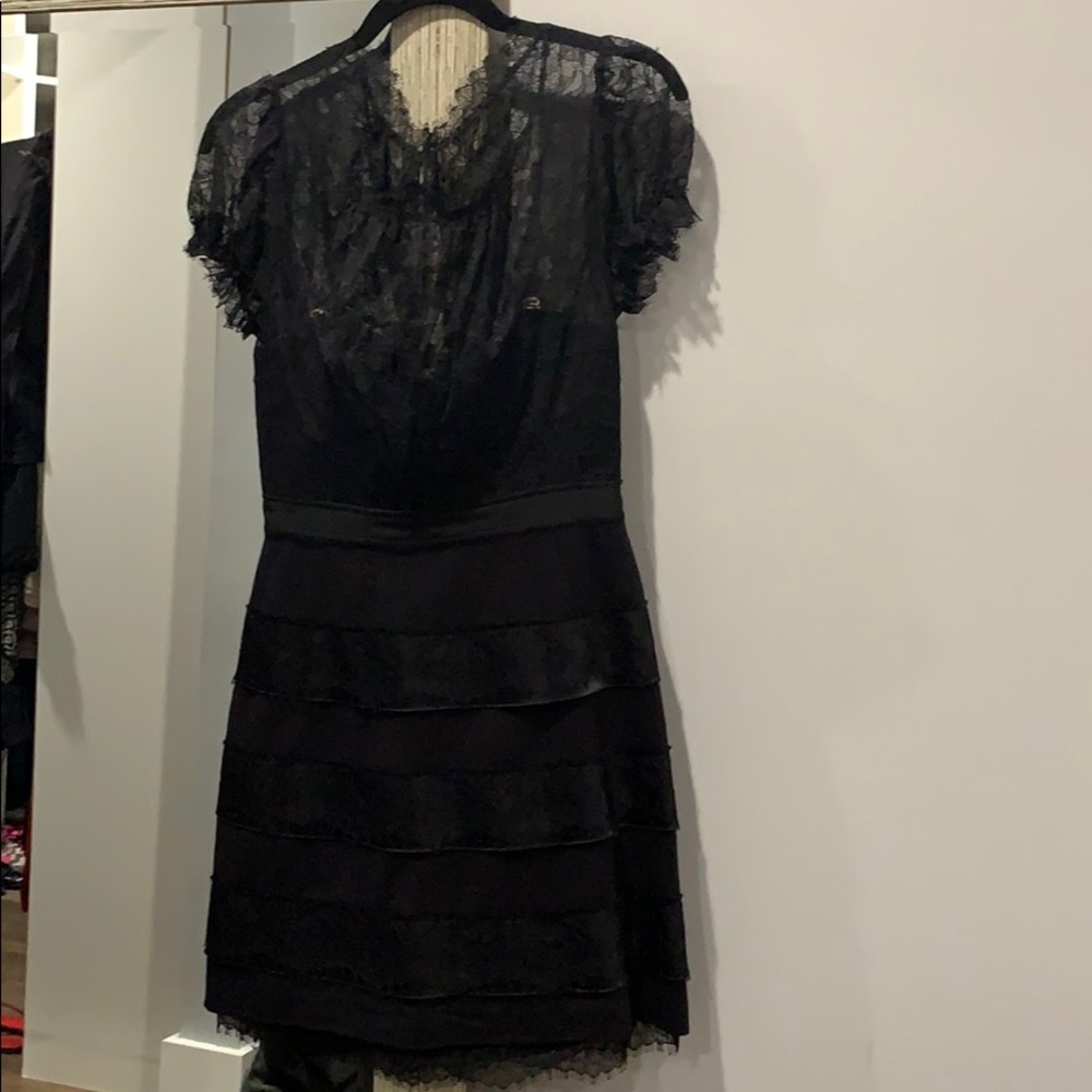 Black lace cocktail dress